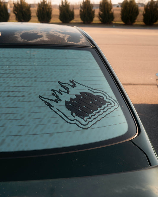 Flaming MM logo Decal