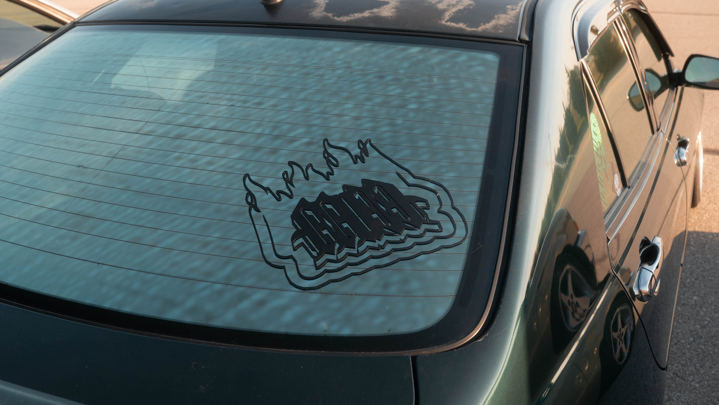 Flaming MM logo Decal